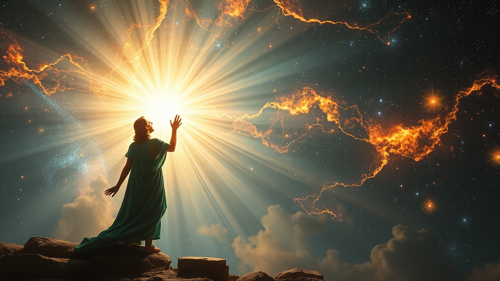 God Creating the Universe