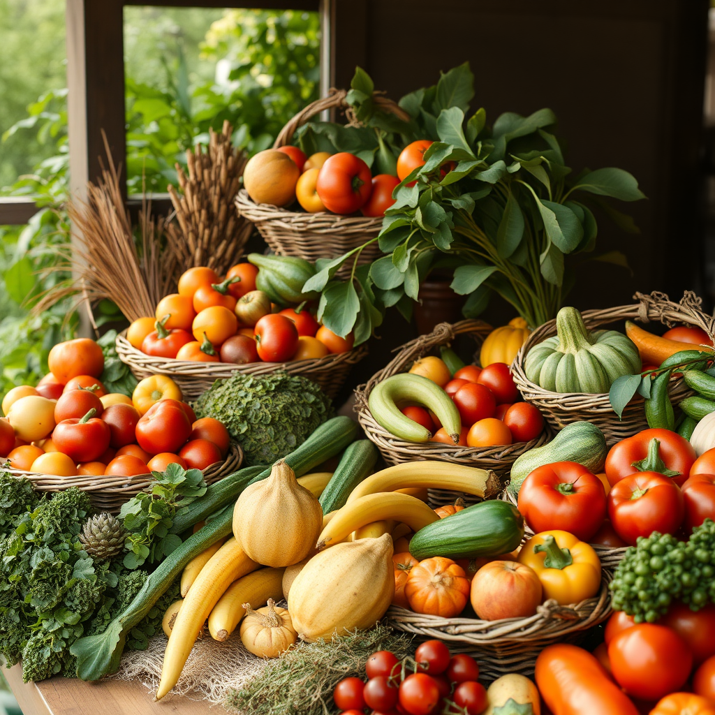 Culto de Ação de Graças: Guia Bíblico 6 Harvest display