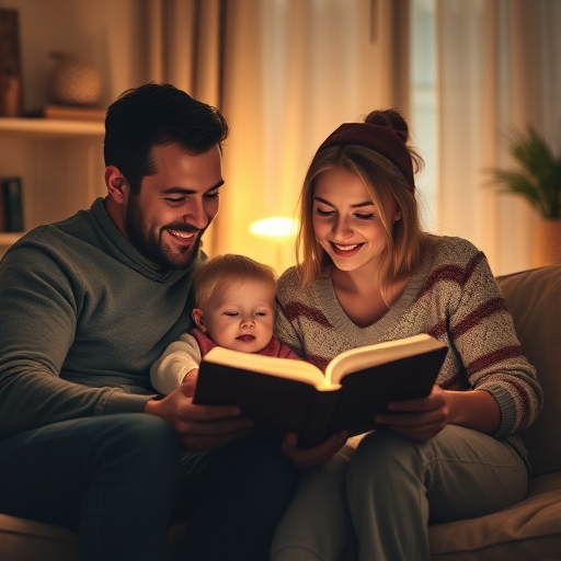 Family reading the Bible