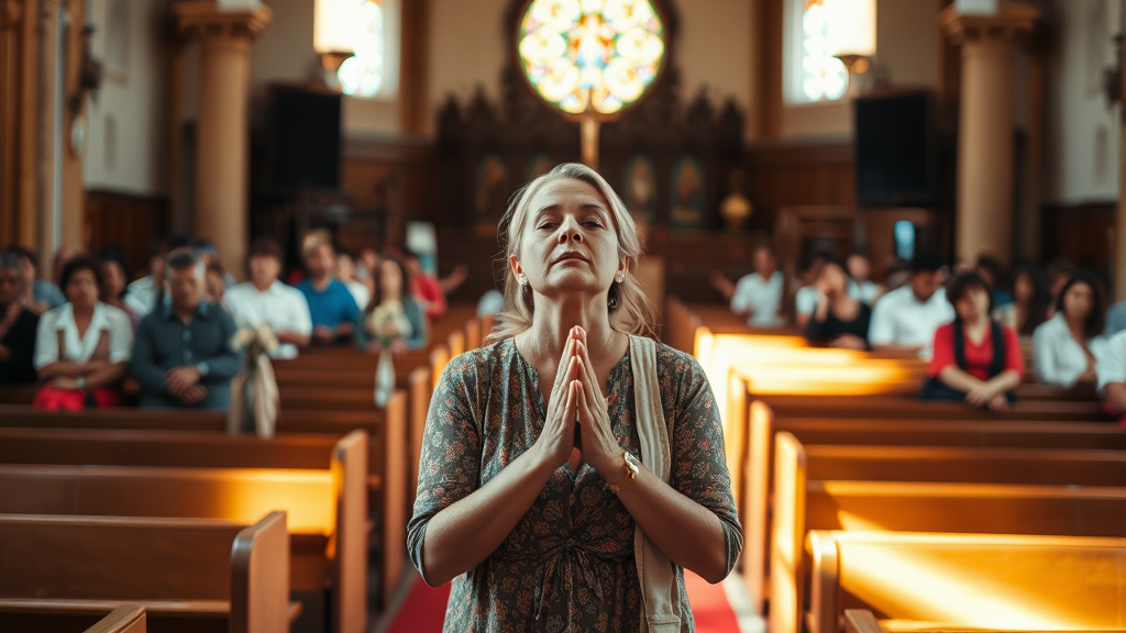 Woman praying