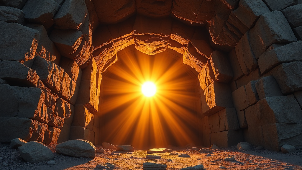 Empty Tomb at Sunrise
